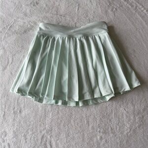 90 Degree By Reflex Green Mini Skater Skirt Girl size 12
